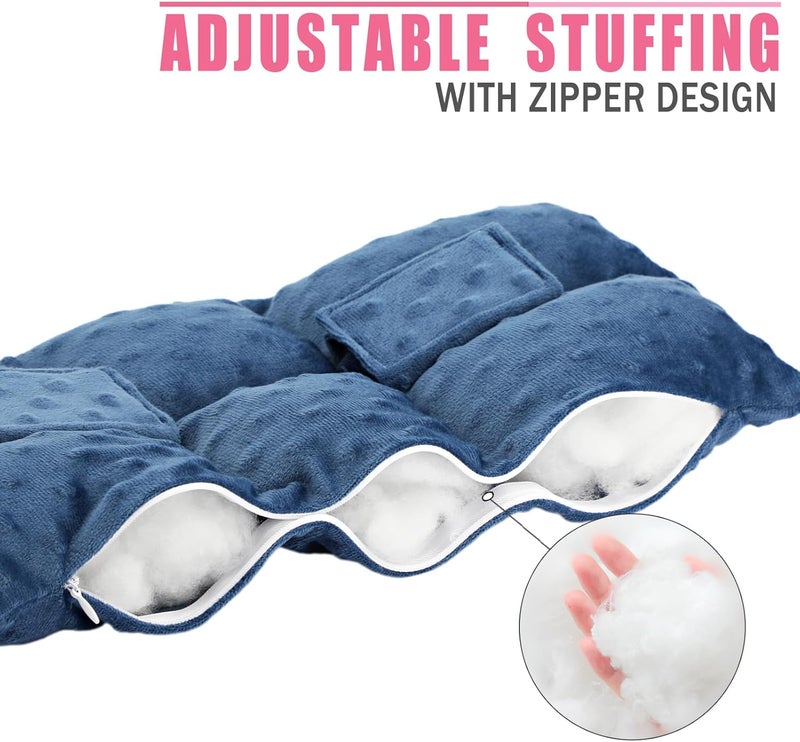 BNRendles Ostomy Seatbelt Pillow, Ostomy Driving Protector, Stoma Shiled Ileostomy Urostomy Riding Guard, No Squeezing, Ostomate Must Have Supplies, Minky Dot Denim Blue - Image 5
